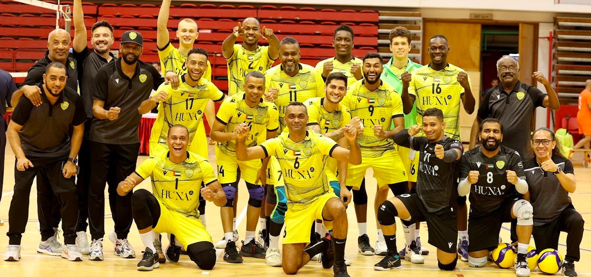 Al Wasl men's volleyball team defeat Ajman in The Etihad Cup