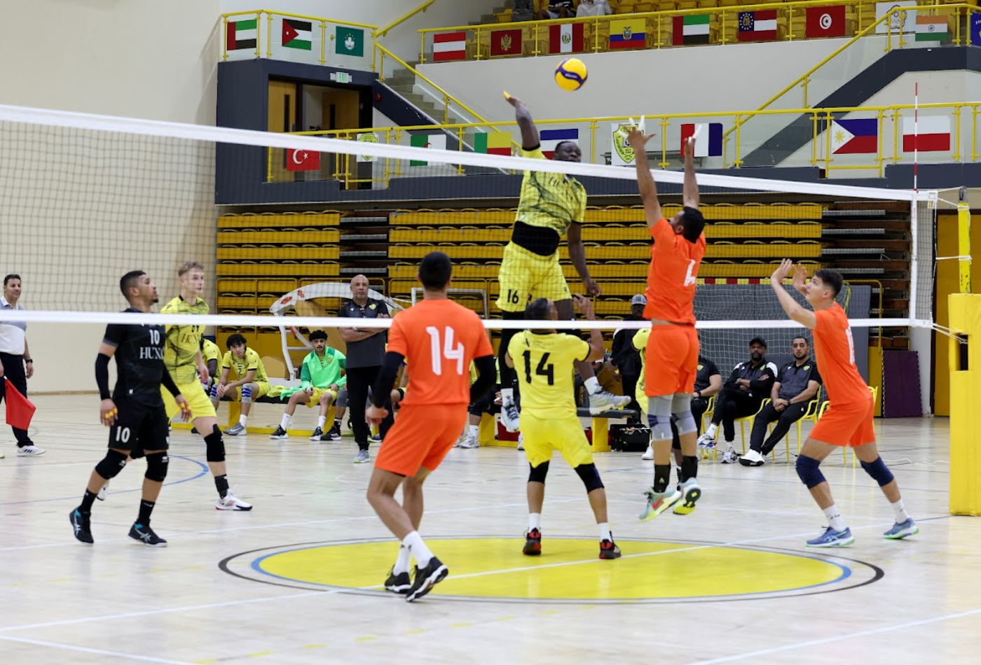 Al Wasl Men's Volleyball Team Defeats Ajman in the League