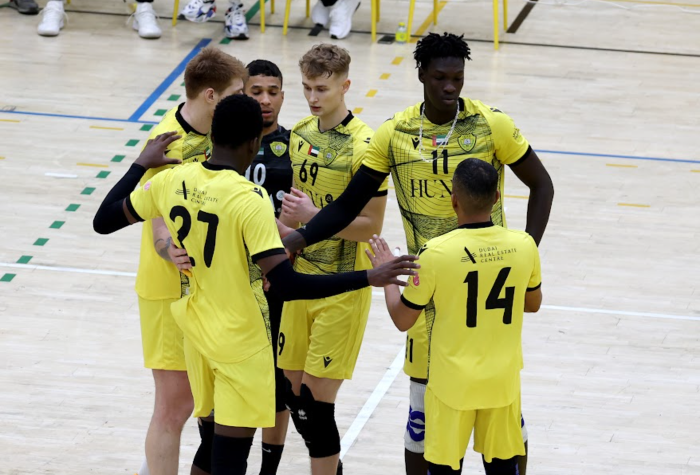 Al Wasl Men's Volleyball Team Defeats Ajman in the League