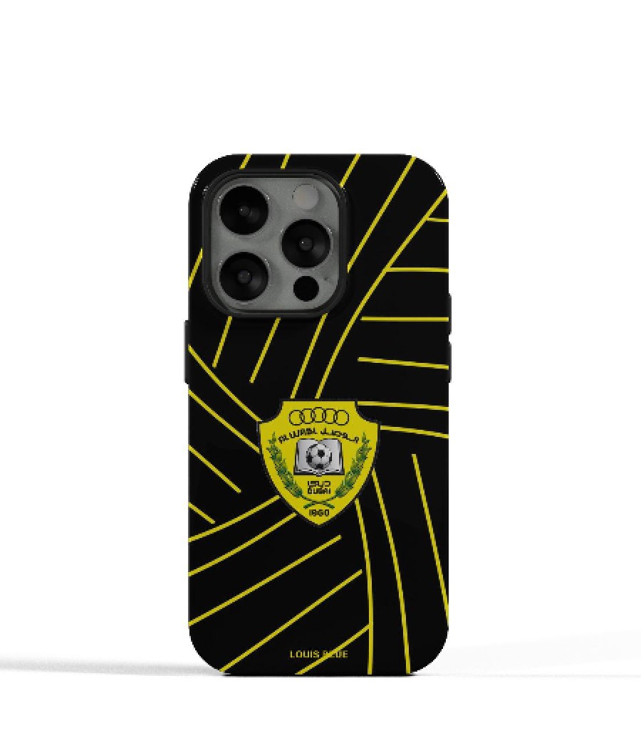 Golden Stripes Shield IPhone mobile Cover