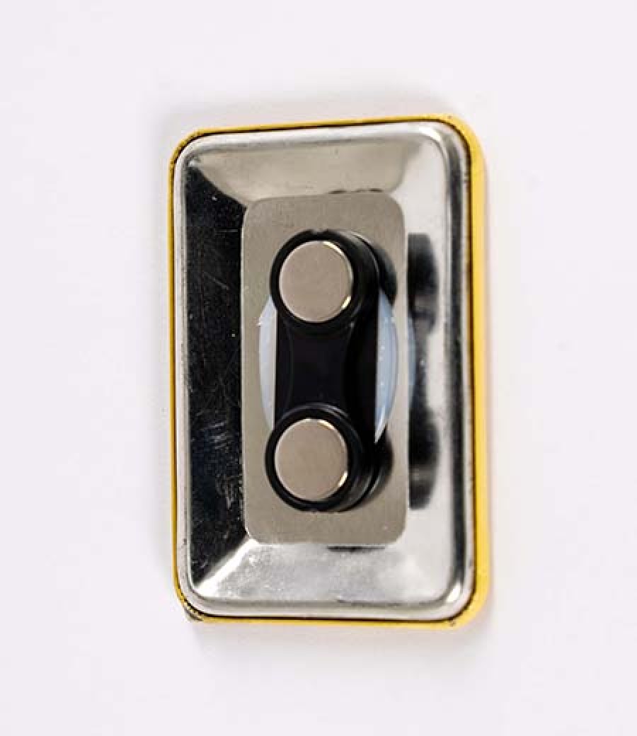 Gold Yellow Magnetic Badge