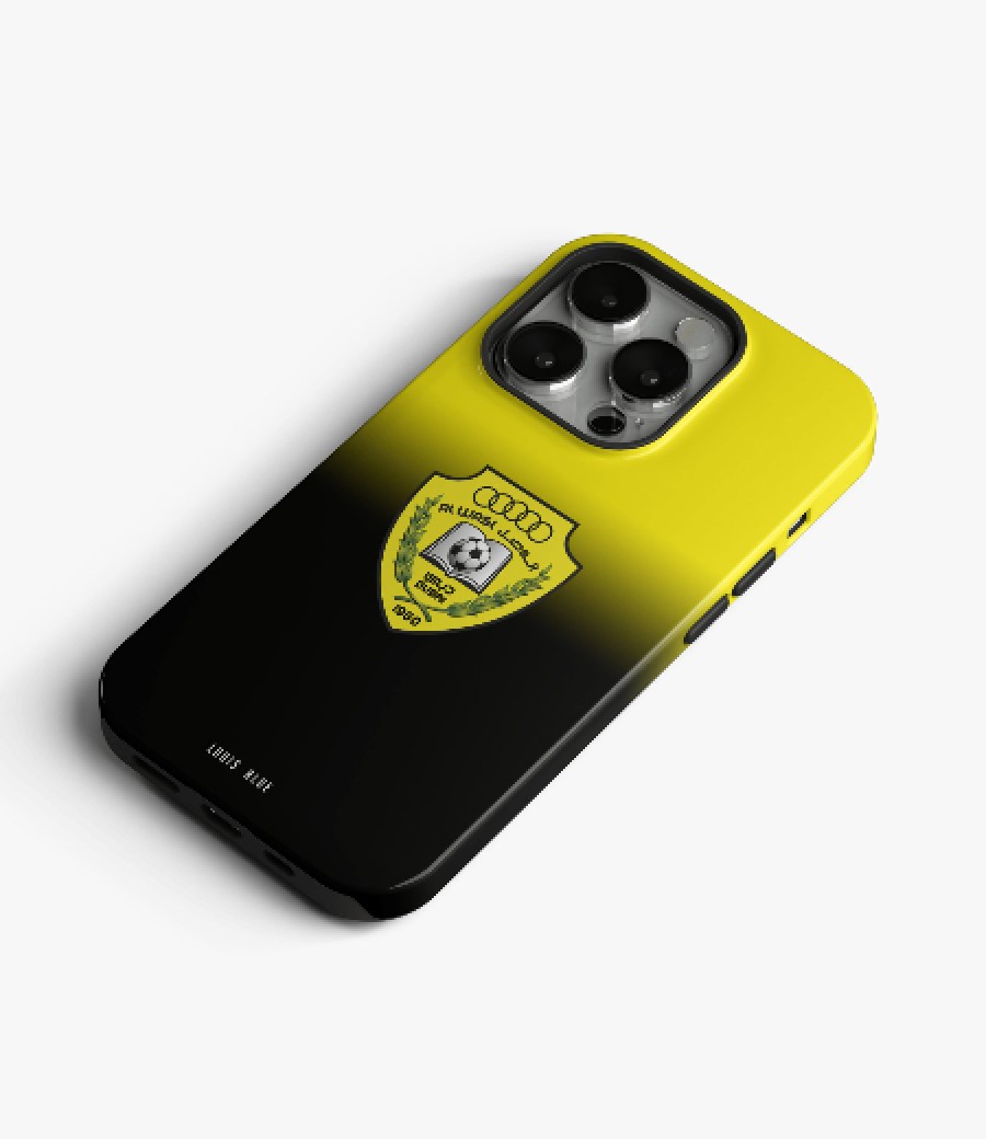 Black and Yellow IPhone Mobile Cover