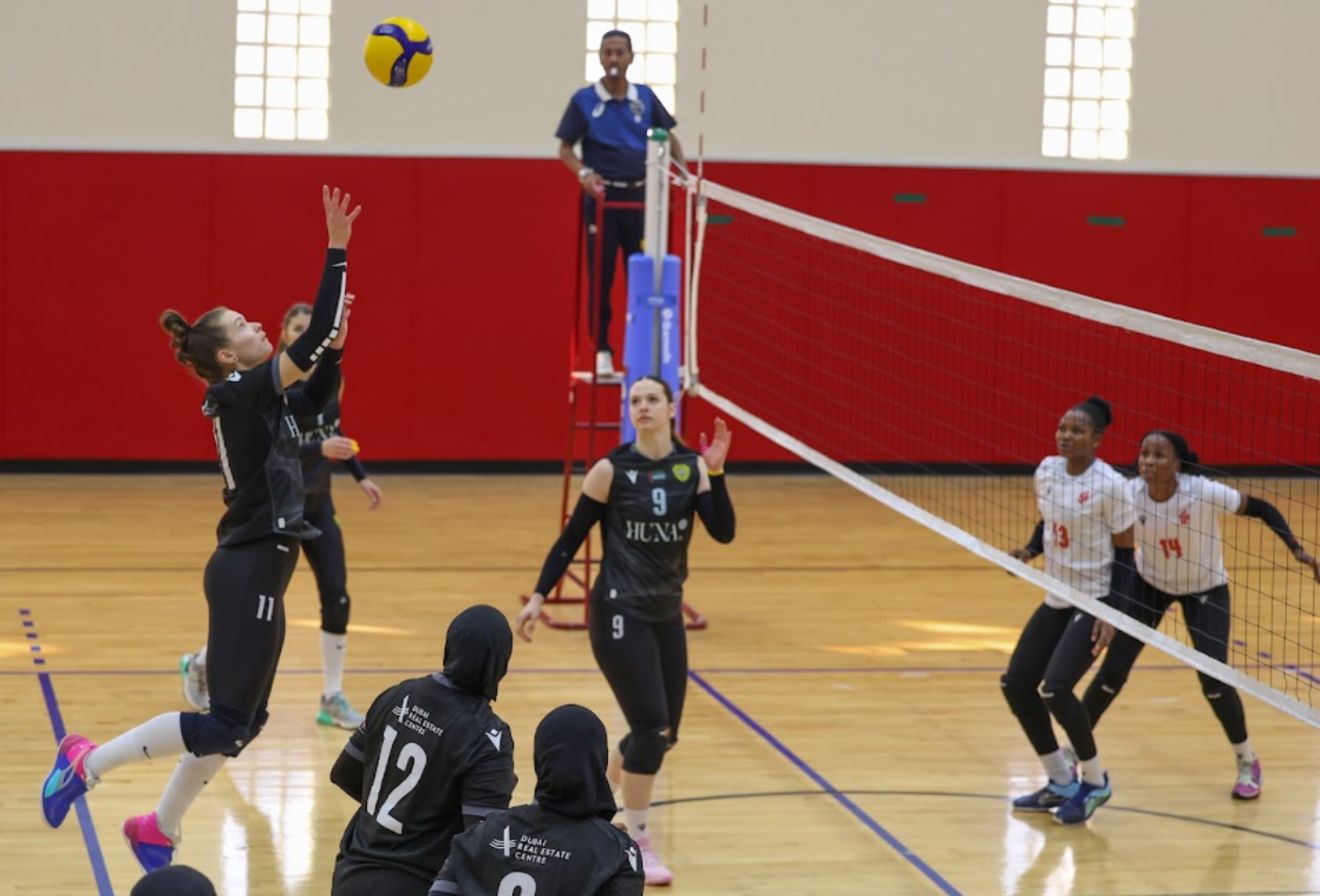 Al Wasl Women’s Volleyball Team win over Khorfakkan in volleyball league