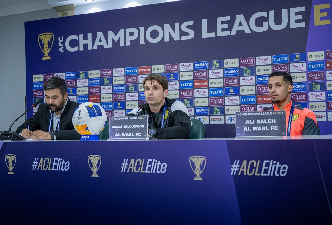 Press Conference for the Match Between Al Wasl and Pakhtakor in the AFC Champions League