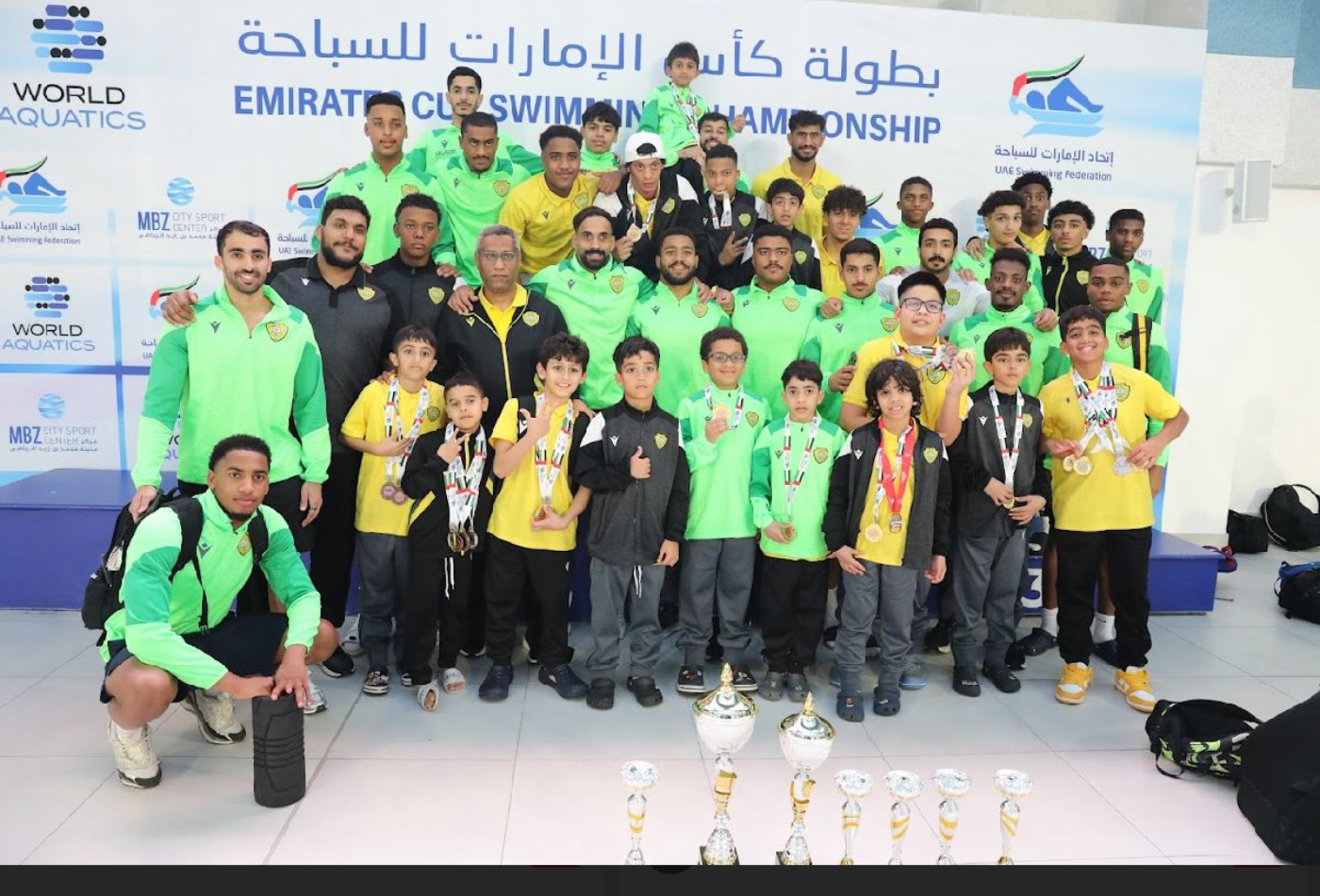 Al Wasl swimmers shine in the Emirates Cup Swimming Championship