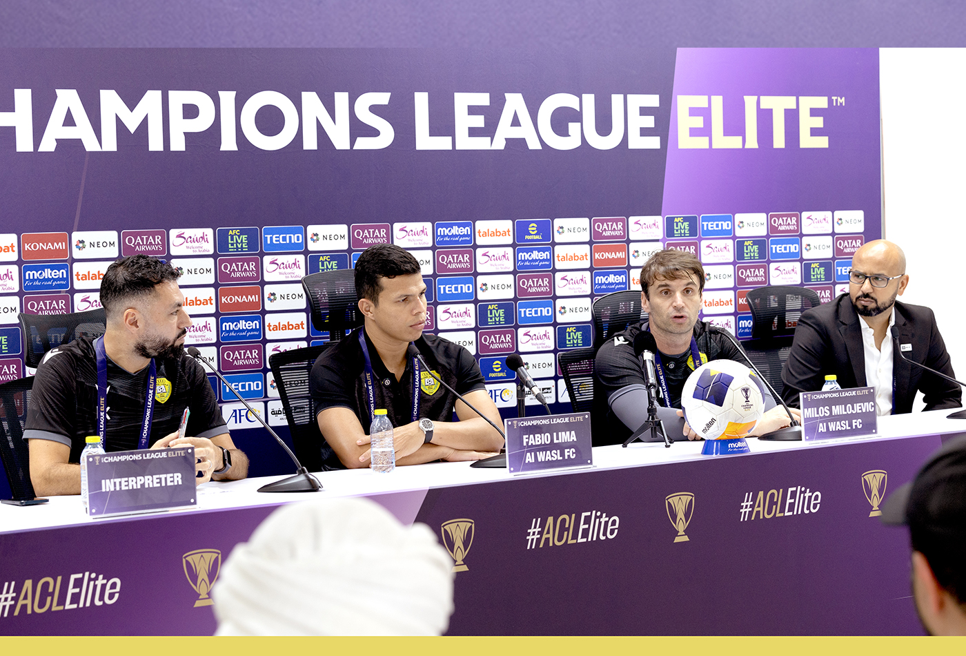 Press Conference for the Al Wasl vs Al-Ahli Saudi FC Match in the AFC Champions League Elite