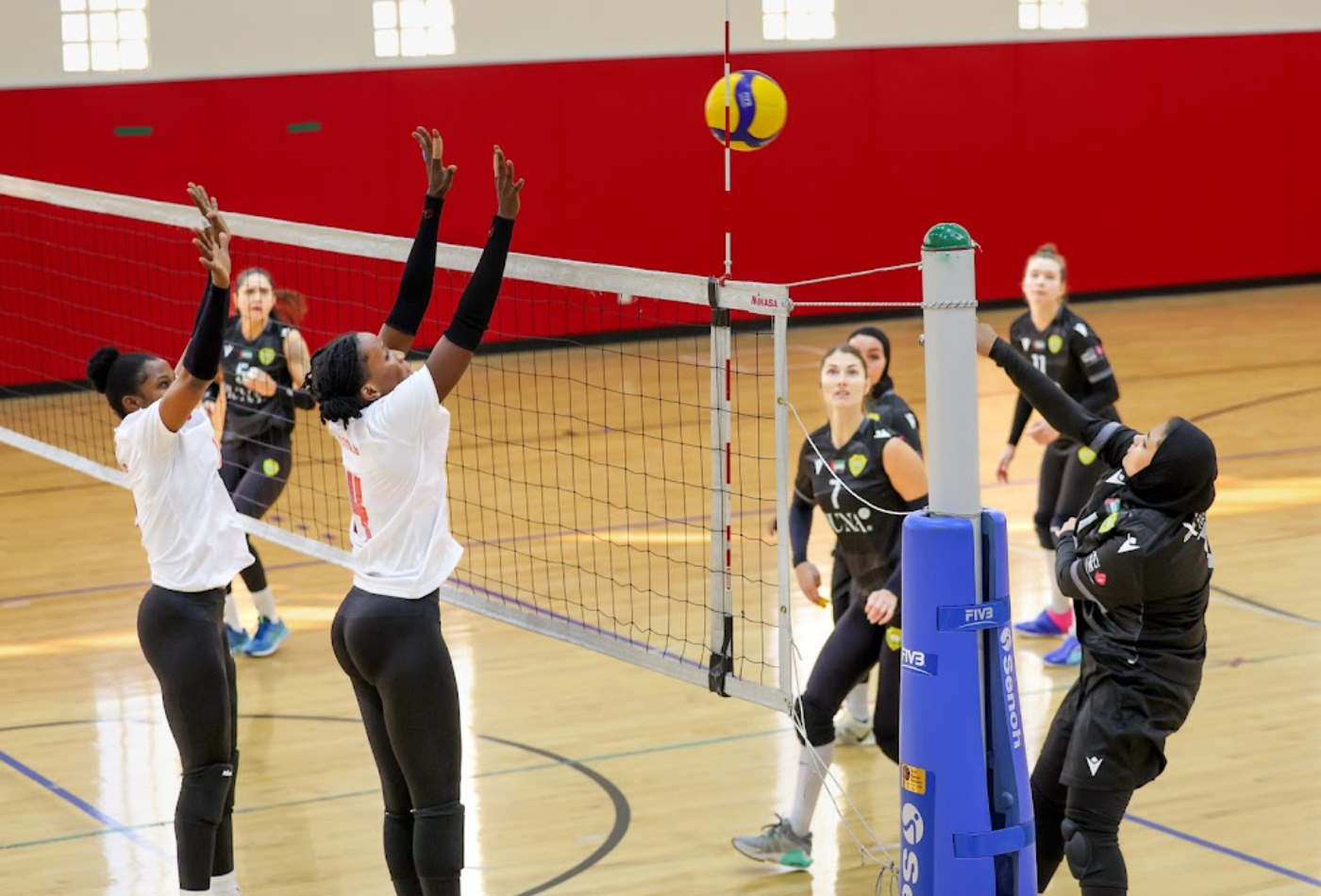 Al Wasl Women’s Volleyball Team win over Khorfakkan in volleyball league