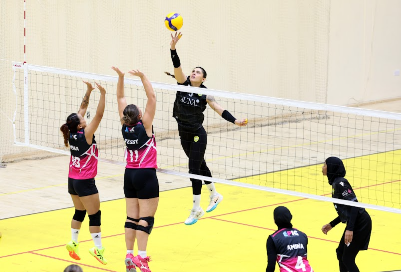 Al Wasl Women's Volleyball Team Defeats EPIC Dubai Social Sports Hub in the league