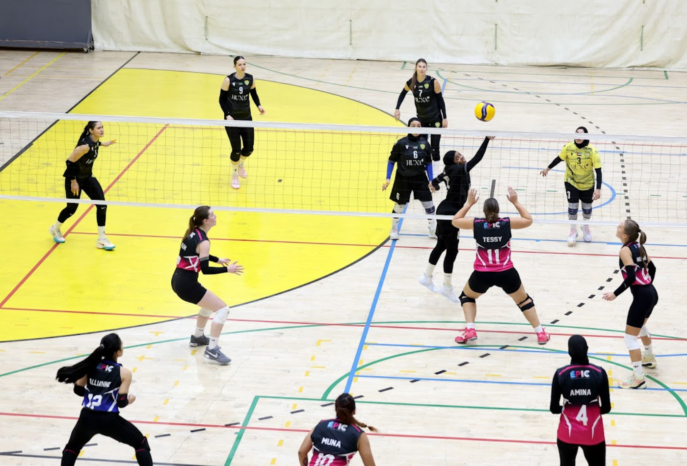 Al Wasl Women's Volleyball Team Defeats EPIC Dubai Social Sports Hub in the league