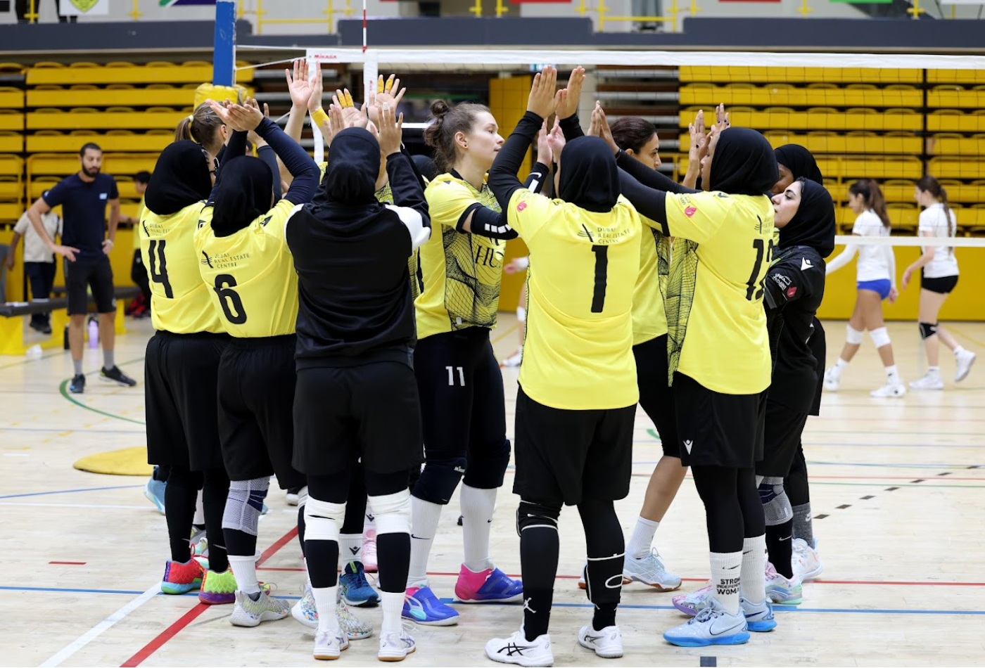 Al Wasl Women’s Volleyball Team defeat Elite Wolves in  Women's Volleyball League